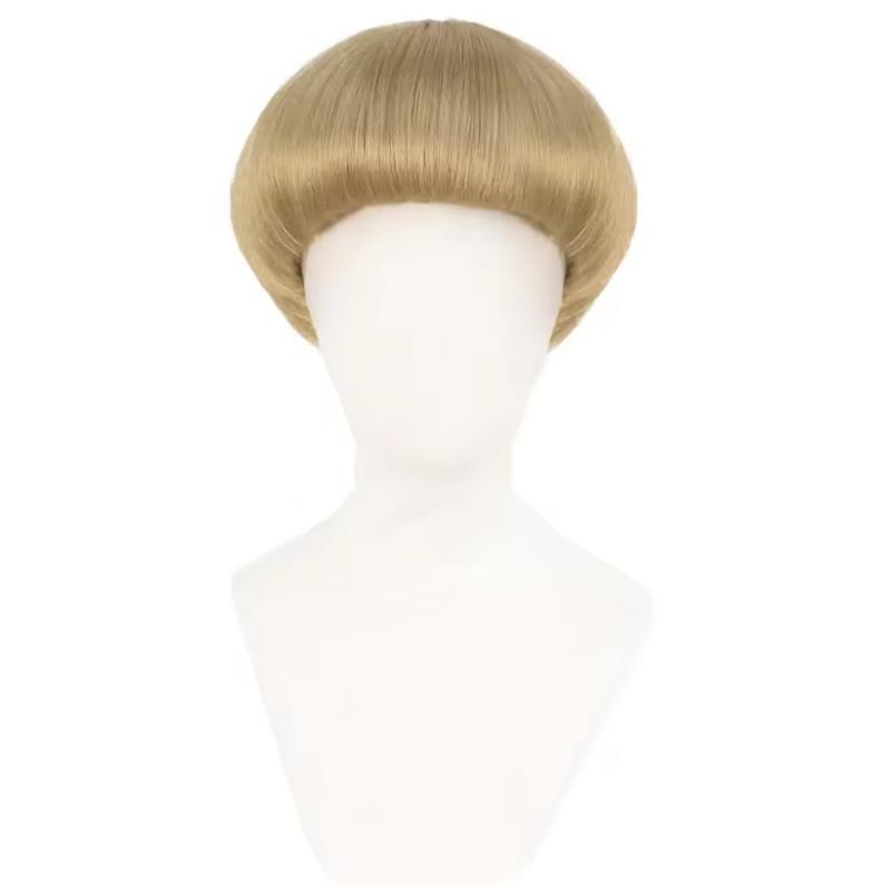 Women'S Accessories In The 70S - Kurze blonde Bob-Perücke mit Pony, Pilzperücken