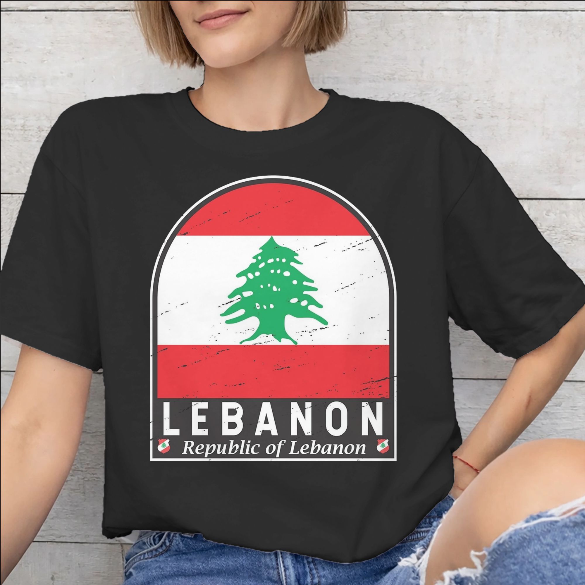 Women Accessories Lebanon - Libanon-Flagge Herz-Accessoires Herren Damen T-Shirts Baumwoll-T-Shirt