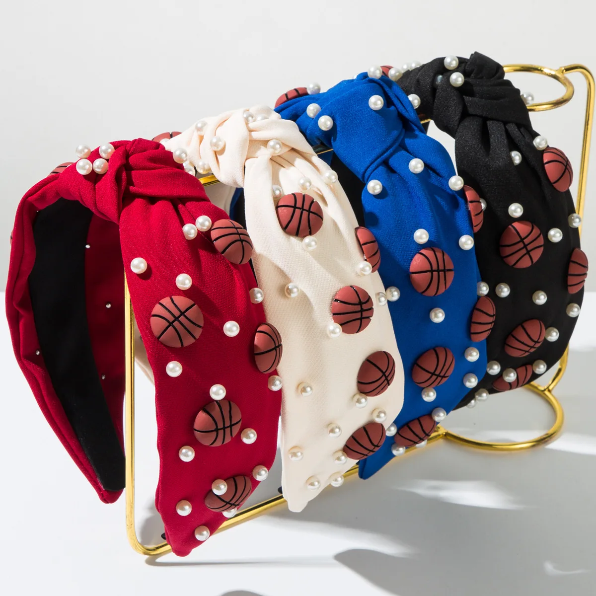 Women Accessories Sale - Trendiger Sportlicher Basketball-Perlen-Haarreif, Vitalisierendes Haaraccessoire für
