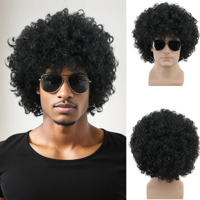 Women'S Accessories In The 70S - Unisex Große Lockige Afro-Perücke - 3