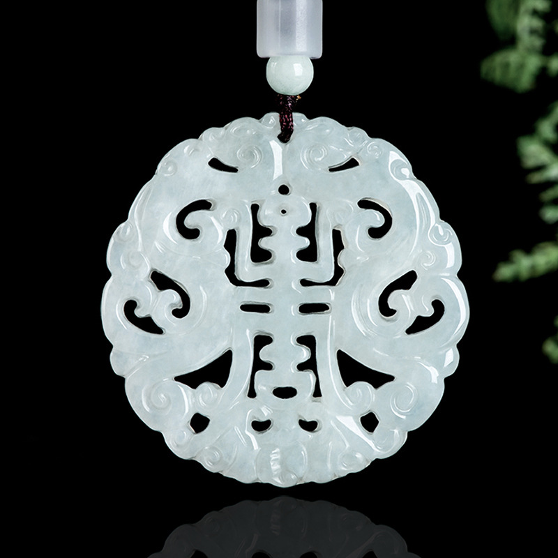 Women'S Accessories And Jewelry - Burmesische Jadeit-Drachen-Anhänger-Halskette, Vintage-Geschenke für Frauen, echter