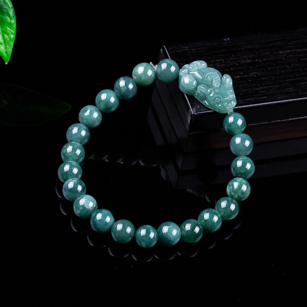 Women'S Accessories And Jewelry - Natürliches burmesisches Jadeit-Pixiu-Armband, Vintage-Talismane, Charm-Geschenke für