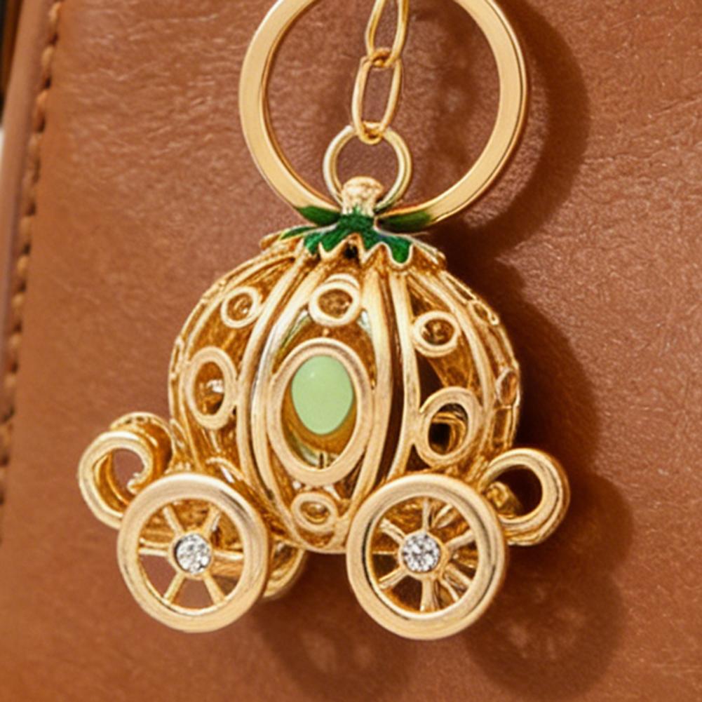 Women'S Accessories Coach - Kürbiskutschen-Schlüsselanhänger Märchenhafte Kürbiskutschen-Schlüsselring mit Strass-Emaille Funkelndes