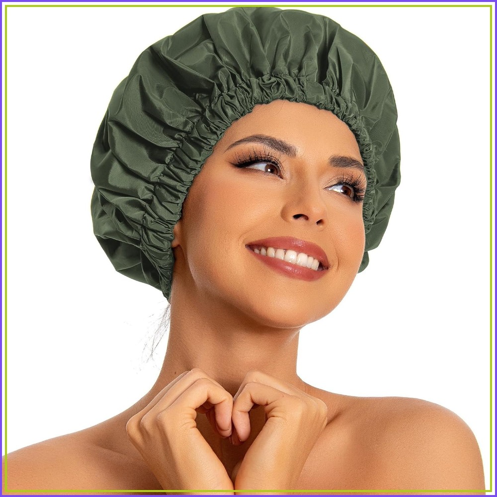 Women Accessories Images - Wiederverwendbare Wasserdichte Duschhaube für Frauen, Große