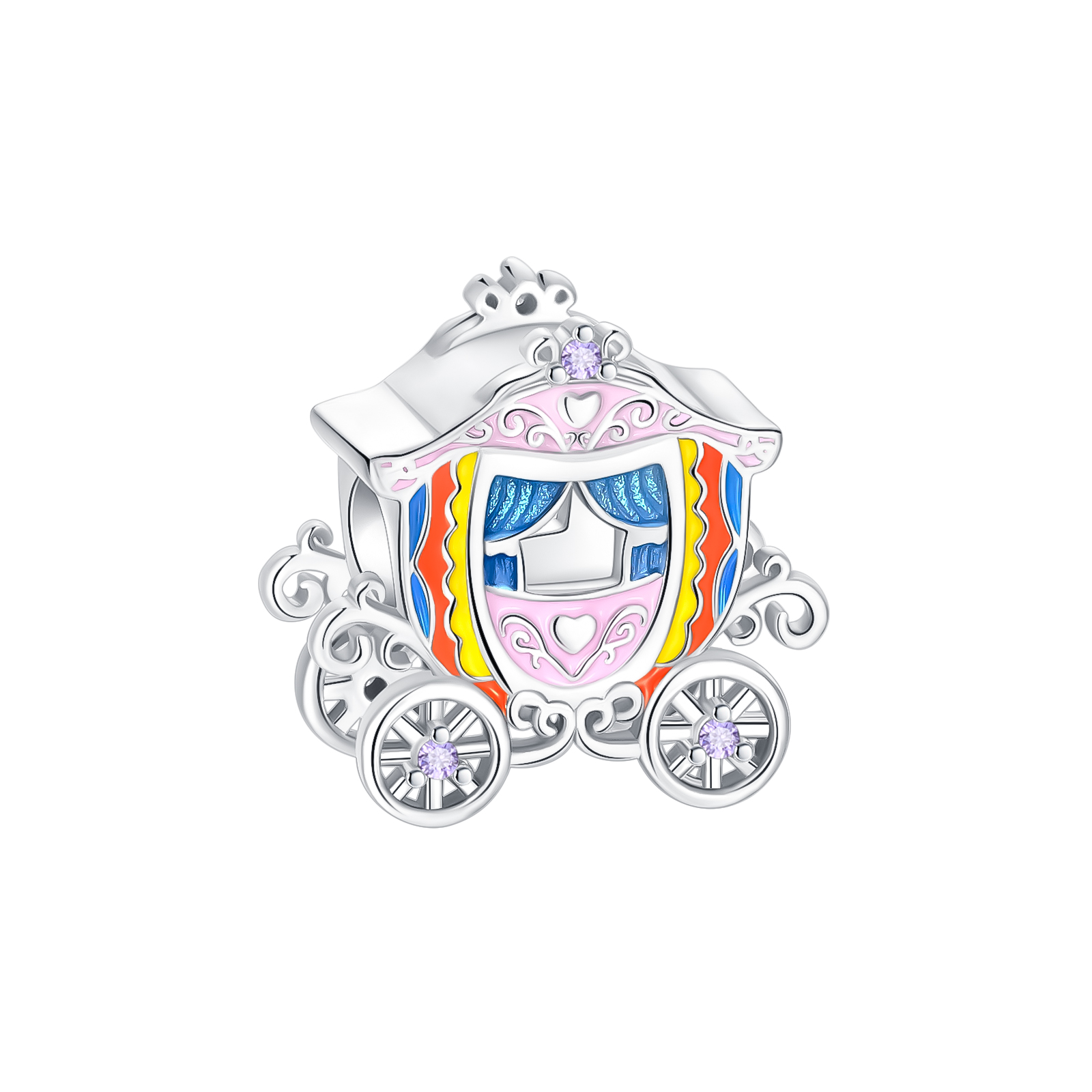Women'S Accessories Coach - 925 Sterling Silber Charm Märchenhafte Kutsche