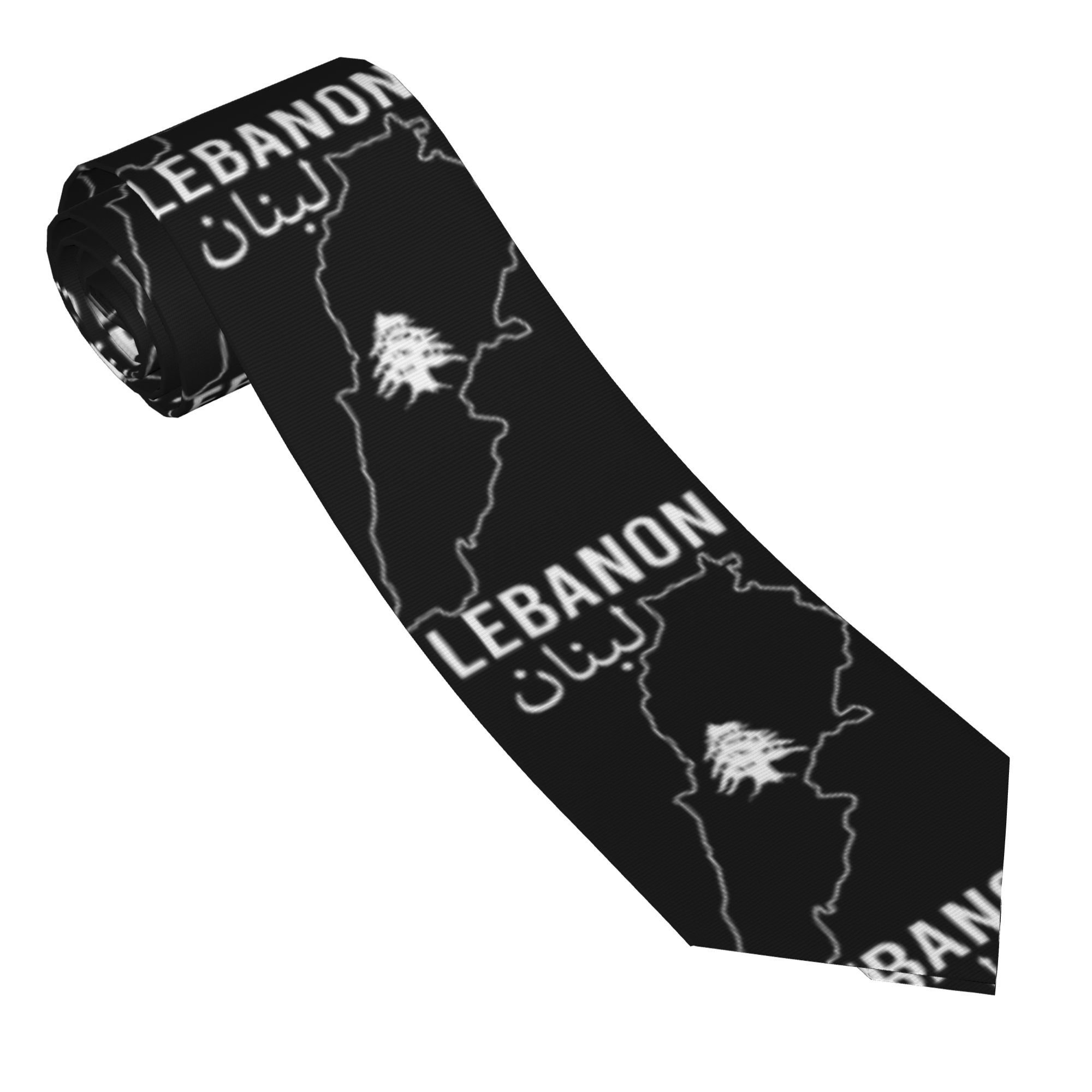 Women Accessories Lebanon - Libanon-Flagge Karte Beirut Krawatte Zedernbaum Libanesisches