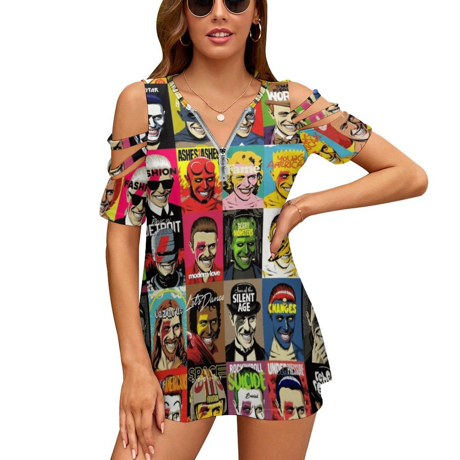 Women'S Accessories In The 70S - All The Changes Damen-T-Shirt, Sommermode, bedruckt,