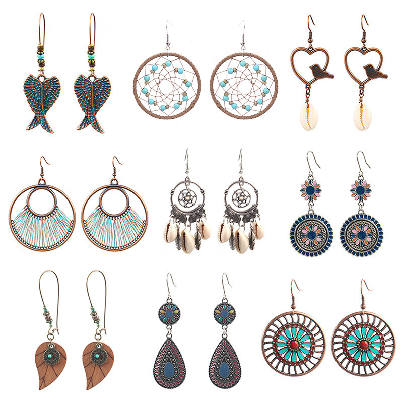 Women Accessories In Amazon - Grenzüberschreitendes, beliebtes Amazon-Ohrring-Set, europäische und amerikanische