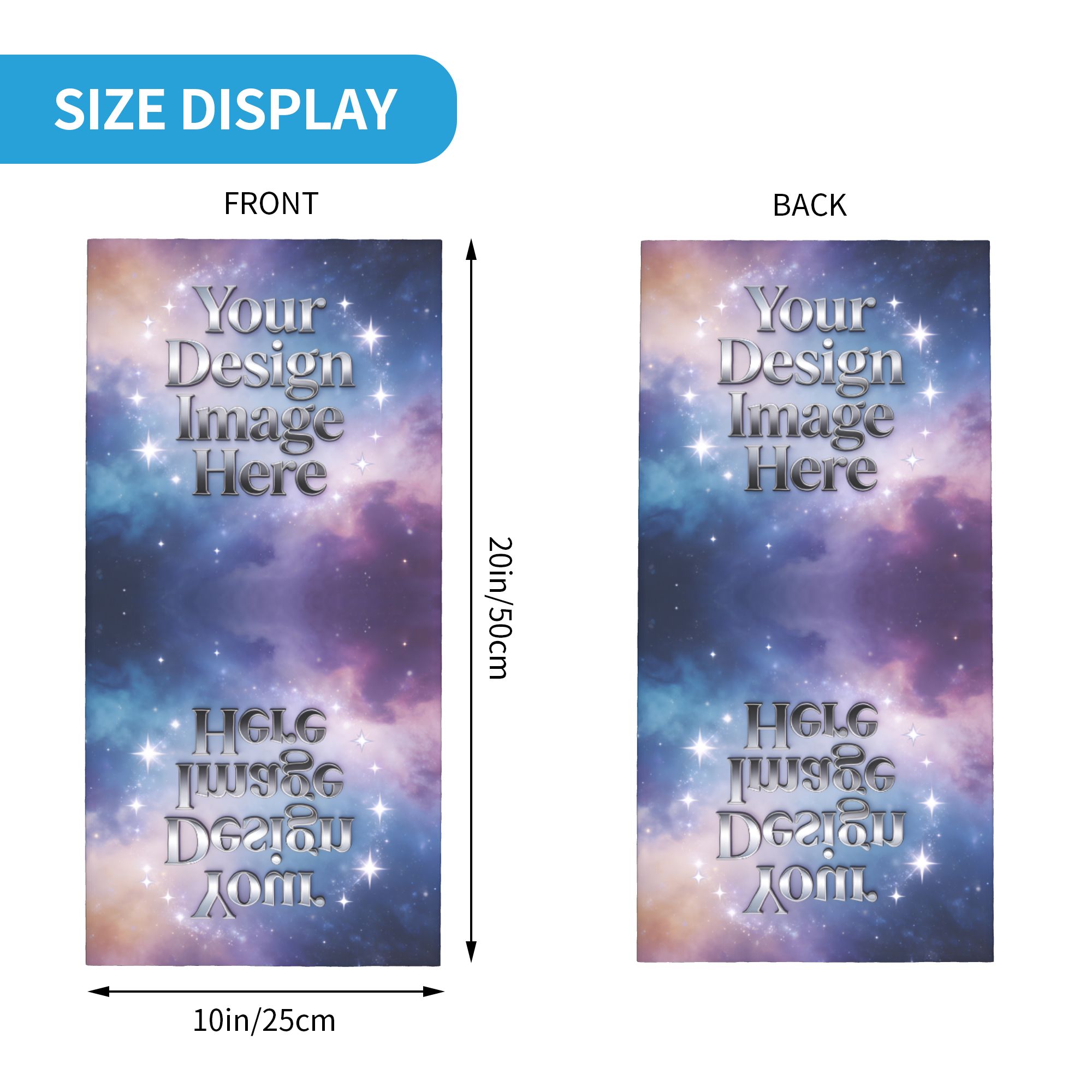 Women Accessories Images - Individuell Gestalteter Bandana-Halswärmer mit Ihrem Bild
