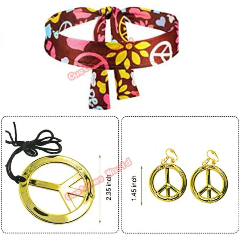 2026 Peace Love Damen Party 60 – Women'S Accessories In The 70S Bewertung und Preis