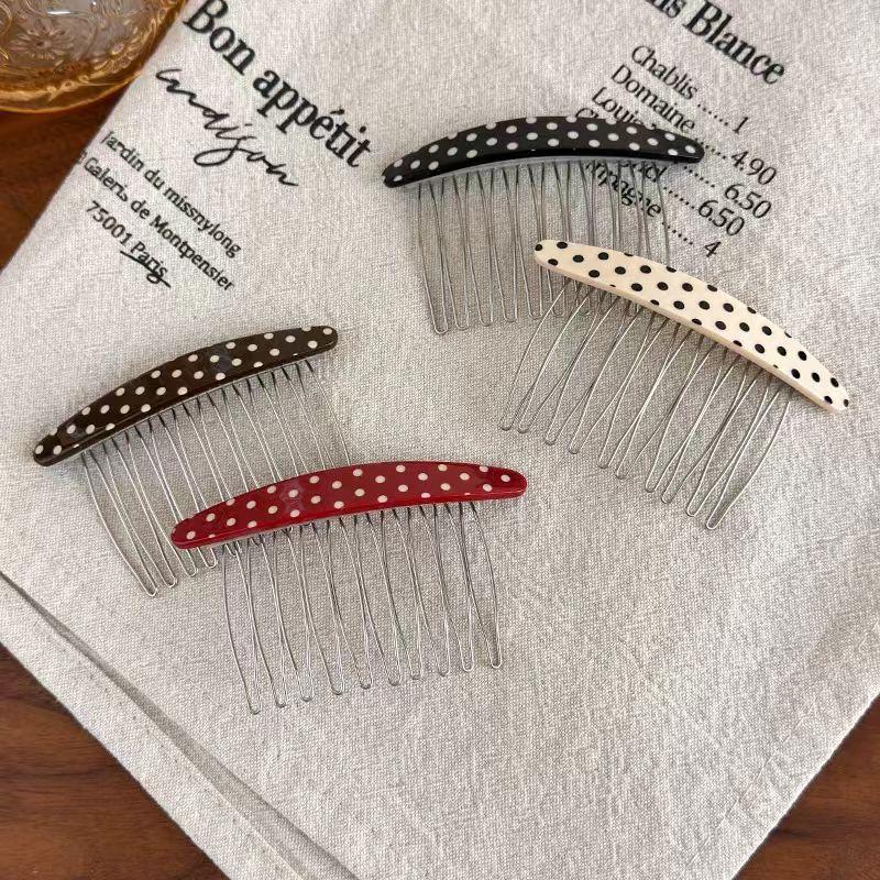 * Neue Haarkämme mit Polka-Dot – Women Accessories Sale Bewertung und Preis