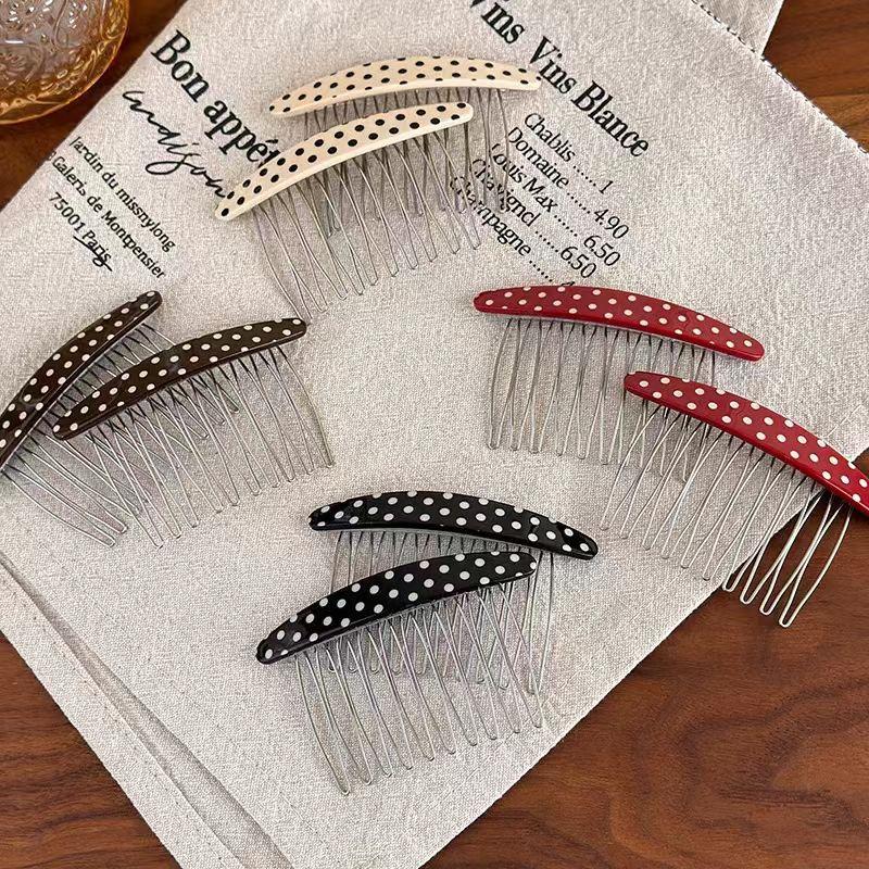 * Neue Haarkämme mit Polka-Dot – Women Accessories Sale Bewertung und Preis