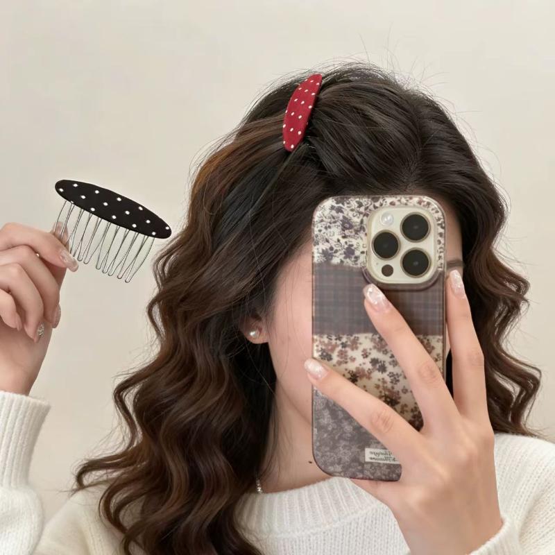 * Neue Haarkämme mit Polka-Dot – Women Accessories Sale Bewertung und Preis