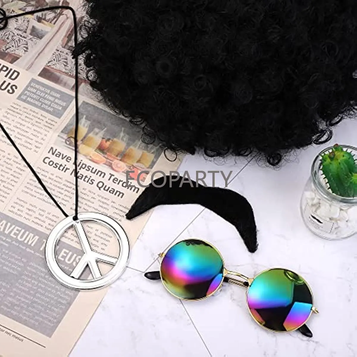 Hippie-Kostüm-Zubehör, 70er-Ja – Women'S Accessories In The 70S Bewertung und Preis