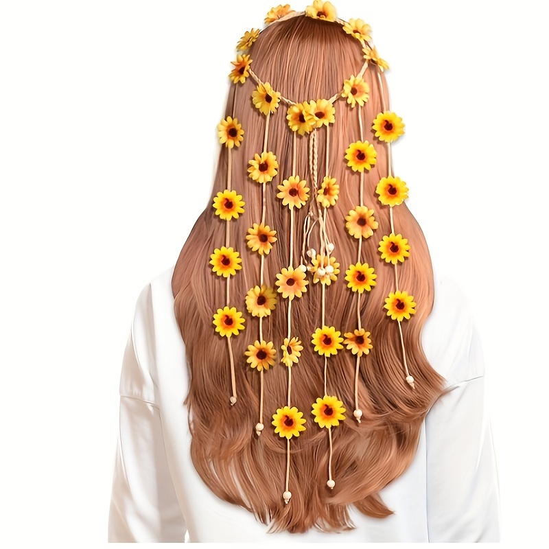 Blumen-Hippie-Stirnband, Blume – Women'S Accessories In The 70S Bewertung und Preis