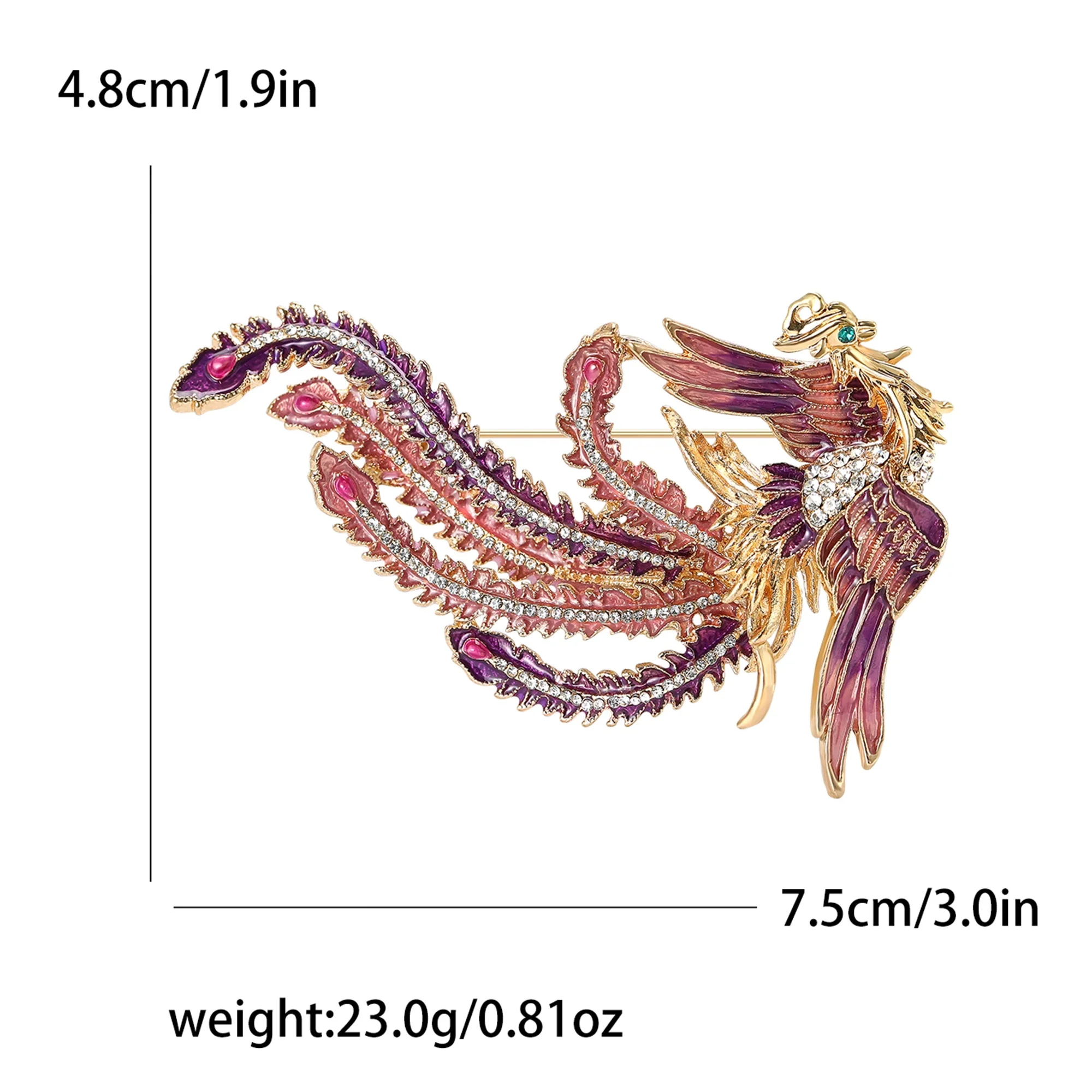 Strass Phoenix Broschen für Fr – Women'S Accessories Categories Bewertung und Preis
